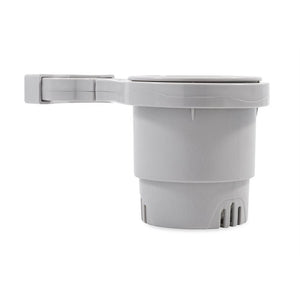 Camco Clamp-On Rail Mounted Cup Holder - Large for Up to 2" Rail - Grey [53092] - BuoyMart.com  Deck / Galley Camco