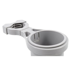 Camco Clamp-On Rail Mounted Cup Holder - Small for Up to 1-1/4" Rail - Grey [53093] - BuoyMart.com  Deck / Galley Camco