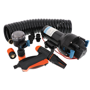 Jabsco HotShot HD6 Heavy Duty Washdown Pump w/25 HoseCoil - 12V - 6 GPM - 70 PSI [P601J-219N-4A] - BuoyMart.com  Washdown / Pressure Pumps Jabsco