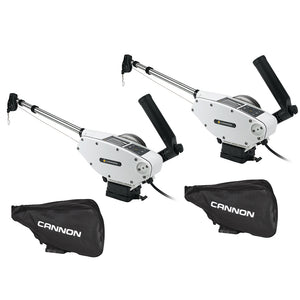 Cannon Optimum 10 Tournament Series (TS) BT Electric Downrigger 2-Pack w/Black Covers [1902340X2/COVERS] - BuoyMart.com  Downriggers Cannon