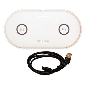 Lunasea Dual Qi Charge Pad - USB Powered (Power Supply Not Included) [LLB-63AU-01-00] - BuoyMart.com  Accessories Lunasea Lighting