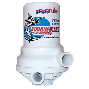 Rule Tournament Series 1600 GPH Livewell Pump Dual Port [209FDP] - BuoyMart.com  Livewell Pumps Rule