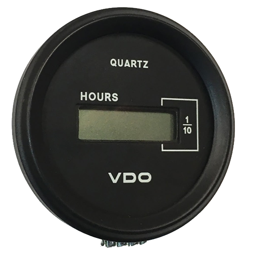 VDO Cockpit Marine 52mm (2-1/16") LCD Hourmeter - Black Dial/Chrome Bezel [331-546] - BuoyMart.com  Gauges VDO