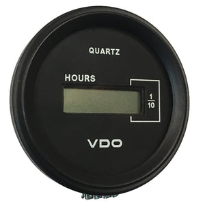 VDO Cockpit Marine 52mm (2-1/16") LCD Hourmeter - Black Dial/Chrome Bezel [331-546] - BuoyMart.com  Gauges VDO