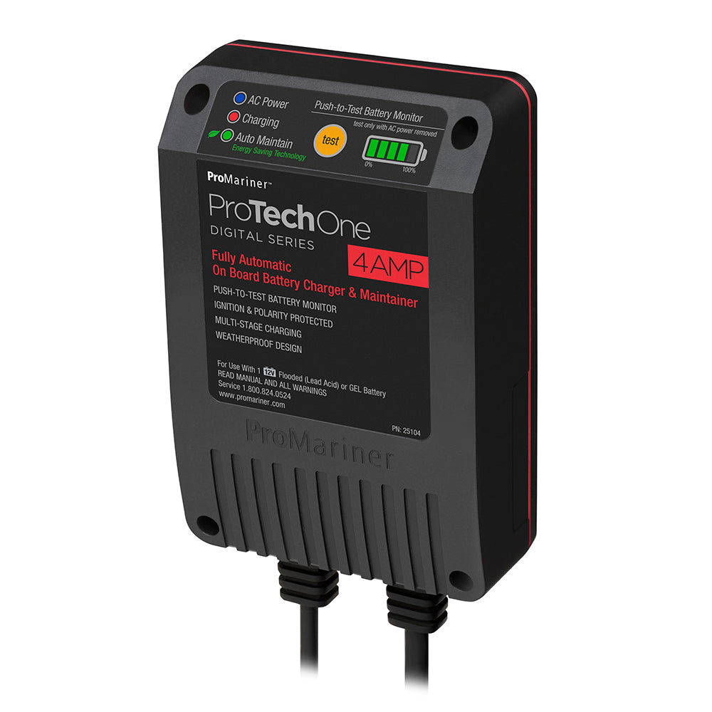 ProMariner ProTechOne - 4 AMP - Corded [25104] - BuoyMart.com  Battery Management ProMariner