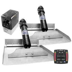 Bennett 12x12 Hydraulic Trim Tab System w/One Box Indication [1212OBI] - BuoyMart.com  Trim Tabs Bennett Marine