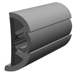 TACO SuproFlex Rub Rail Kit Gray w/Gray Insert - 2"H x 1.2"W x 80L [V11-9990GRD80-2] - BuoyMart.com  Rub Rail TACO Marine