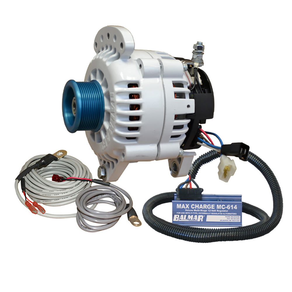 Balmar Alternator 100 AMP Kit 12V 3.15" Dual Foot Saddle J10 Pulley Regulator  Temp Sensor [60-YP-MC-100-J10] - BuoyMart.com  Alternators Balmar