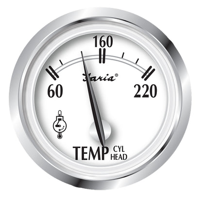 Faria Newport SS 2" Cylinder Head Temperature Gauge w/Sender - 60 to 220 F [25011] - BuoyMart.com  Gauges Faria Beede Instruments