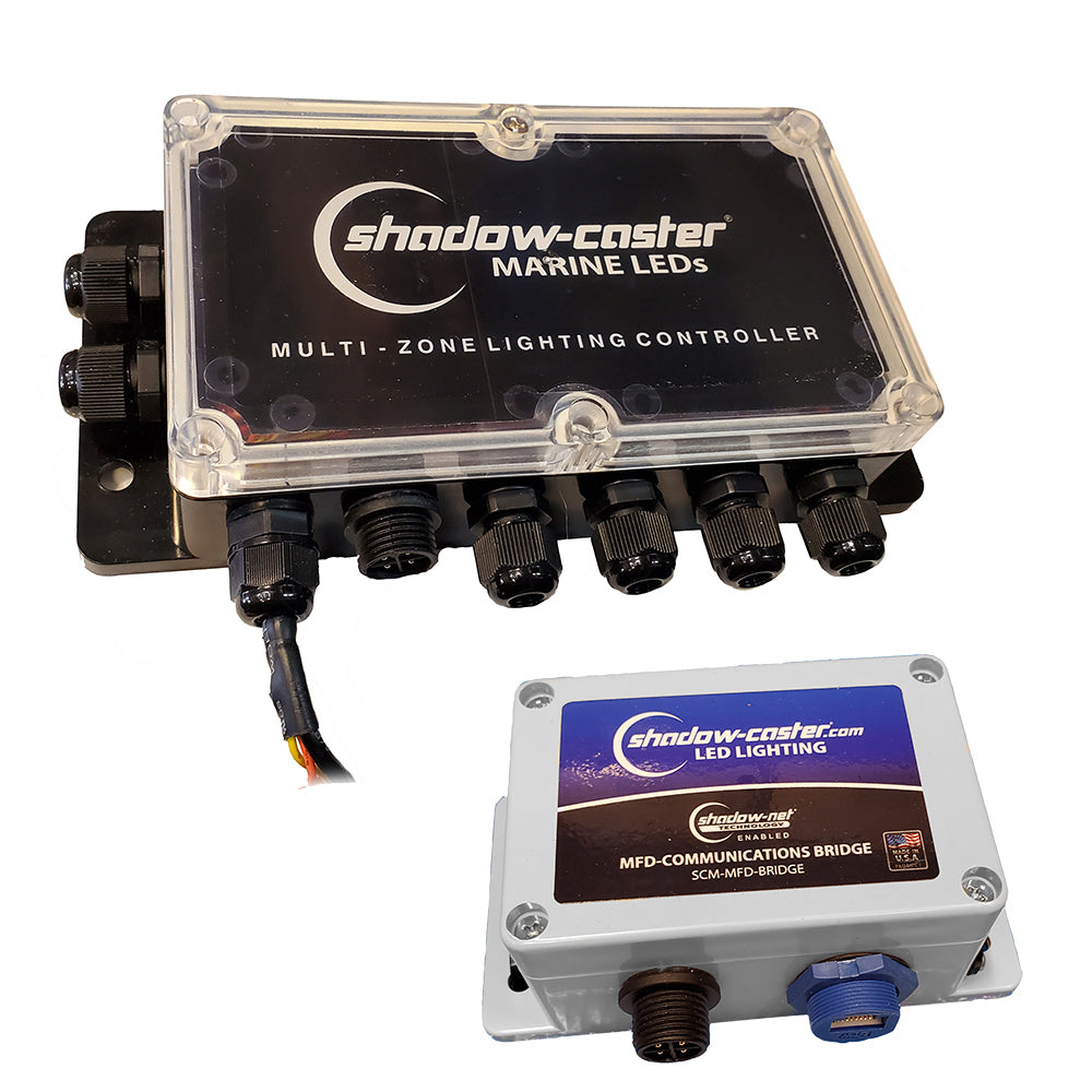Shadow-Caster Ethernet Communications Bridge  Multi-Zone Controller Kit [SCM-MFD-LC-KIT] - BuoyMart.com  Accessories Shadow-Caster LED Lighting