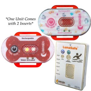 Lunasea Child/Pet Safety Water Activated Strobe Light w/RF Transmitter  Portable Audio/Visual Receiver - Red Case [LLB-63RB-E0-K1] - BuoyMart.com  Safety Lights Lunasea Lighting