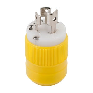 Marinco Locking Plug - 15A, 125V - Yellow [4721CR] - BuoyMart.com  Shore Power Marinco