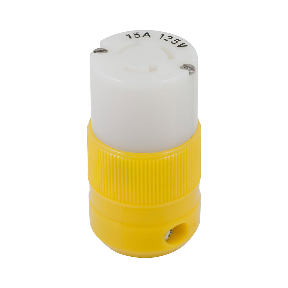 Marinco Locking Connector - 15A, 125V - Yellow [4731CR] - BuoyMart.com  Shore Power Marinco