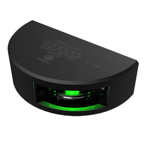 Lopolight Series 301-001 - Starboard Sidelight - 2NM - Vertical Mount - Green - Black Housing - 6M Cable [301-001-B-6M] - BuoyMart.com  Navigation Lights Lopolight