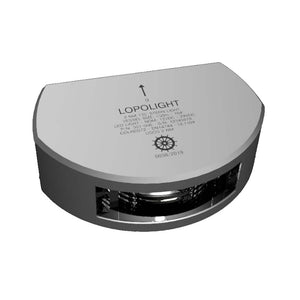 Lopolight Series 301-006 - Stern Light w/Deck Light - 2NM - Vertical Mount - White - Silver Housing [301-006DLX] - BuoyMart.com  Navigation Lights Lopolight