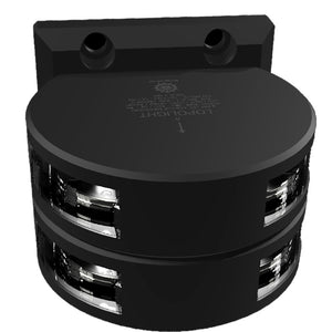 Lopolight Series 201-011 - Double Stacked Masthead Light - 3NM - Vertical Mount - White - Black Housing [201-011ST-B] - BuoyMart.com  Navigation Lights Lopolight
