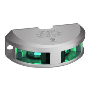 Lopolight Series 200-018 - Navigation Light - 2NM - Vertical Mount - Green - Silver Housing [200-018G2] - BuoyMart.com  Navigation Lights Lopolight