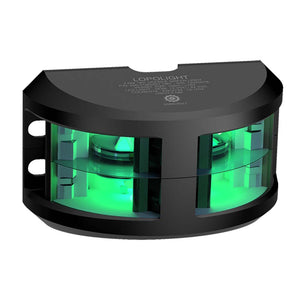 Lopolight Series 200-018 - Double Stacked Navigation Light - 2NM - Vertical Mount - Green - Black Housing [200-018G2ST-B] - BuoyMart.com  Navigation Lights Lopolight