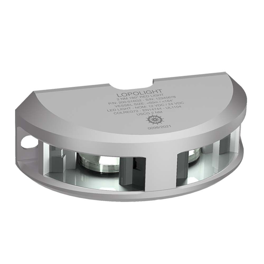 Lopolight Series 200-024 - Navigation Light - 2NM - Vertical Mount - White - Silver Housing [200-024G2] - BuoyMart.com  Navigation Lights Lopolight
