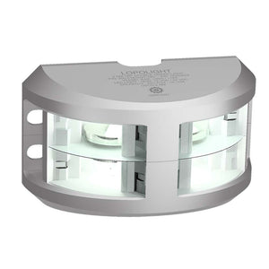 Lopolight Series 200-024 - Double Stacked Navigation Light - 2NM - Vertical Mount - White - Silver Housing [200-024G2ST] - BuoyMart.com  Navigation Lights Lopolight