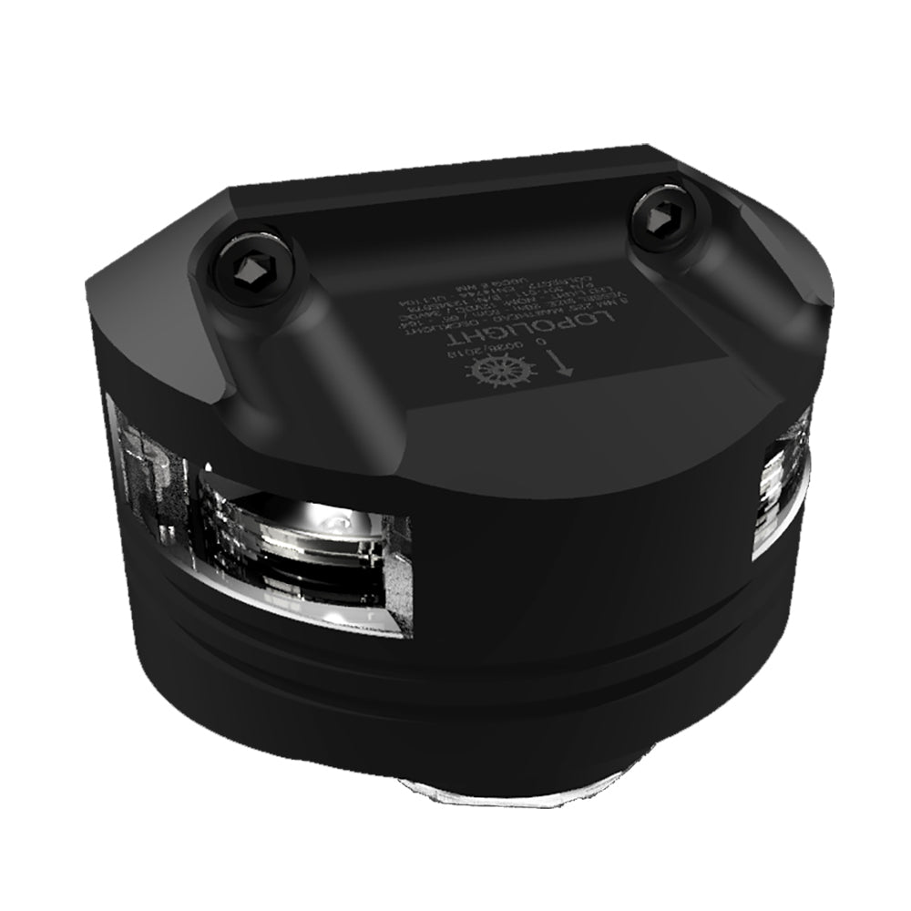 Lopolight Series 301-011 - Masthead Light w/Deck Light - 5NM - Vertical Mount - White - Black Housing [301-011DLX-B-15M] - BuoyMart.com  Navigation Lights Lopolight