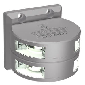Lopolight Series 301-011 - Double Stacked Masthead Light - 5NM - Vertical Mount - White - Silver Housing [301-011ST] - BuoyMart.com  Navigation Lights Lopolight
