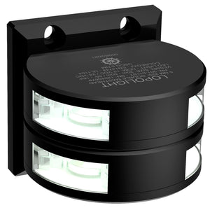 Lopolight Series 301-011 - Double Stacked Masthead Light - 5NM - Vertical Mount - White - Black Housing [301-011ST-B] - BuoyMart.com  Navigation Lights Lopolight