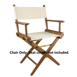 Whitecap Directors Chair w/o Seat Covers - Teak [60040] - BuoyMart.com  Teak Whitecap