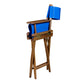 Whitecap Directors Chair w/Blue Seat Covers - Teak [60041] - BuoyMart.com  Teak Whitecap