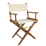 Whitecap Directors Chair w/Natural Seat Covers - Teak [60044] - BuoyMart.com  Teak Whitecap