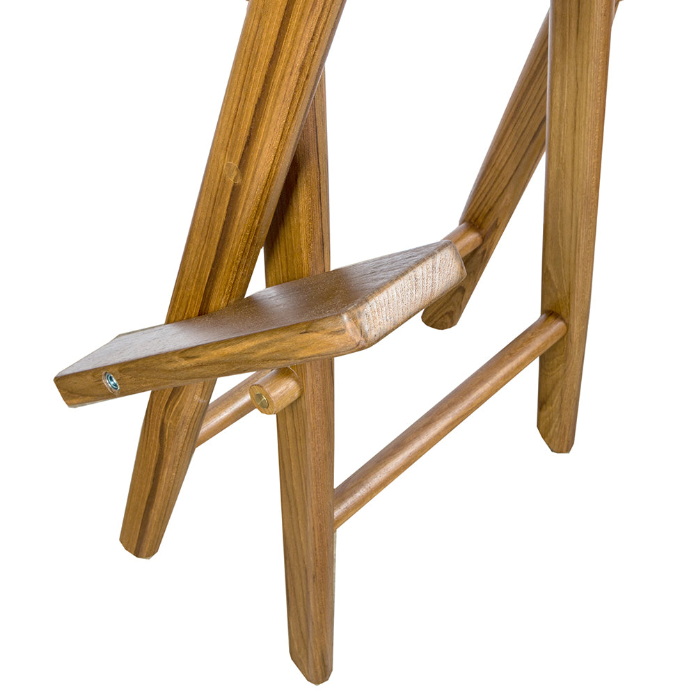 Whitecap Captains Chair w/Natural Seat Covers - Teak [60048] - BuoyMart.com  Teak Whitecap