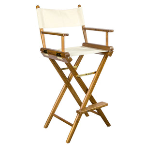 Whitecap Captains Chair w/Natural Seat Covers - Teak [60048] - BuoyMart.com  Teak Whitecap