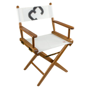 Whitecap Directors Chair w/Sail Cloth Seating - Teak [61044] - BuoyMart.com  Teak Whitecap