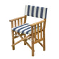 Whitecap Directors Chair II w/Navy  White Cushion - Teak [61050] - BuoyMart.com  Teak Whitecap