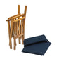Whitecap Directors Chair II w/Navy Cushion - Teak [61052] - BuoyMart.com  Teak Whitecap
