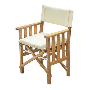 Whitecap Directors Chair II w/Cream Cushion - Teak [61053] - BuoyMart.com  Teak Whitecap