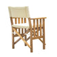 Whitecap Directors Chair II w/Cream Cushion - Teak [61053] - BuoyMart.com  Teak Whitecap