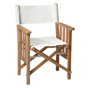 Whitecap Directors Chair II w/Sail Cloth Seating - Teak [61054] - BuoyMart.com  Teak Whitecap