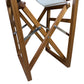 Whitecap Directors Chair w/White Batyline Fabric - Teak [63061] - BuoyMart.com  Teak Whitecap