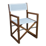 Whitecap Directors Chair w/White Batyline Fabric - Teak [63061] - BuoyMart.com  Teak Whitecap