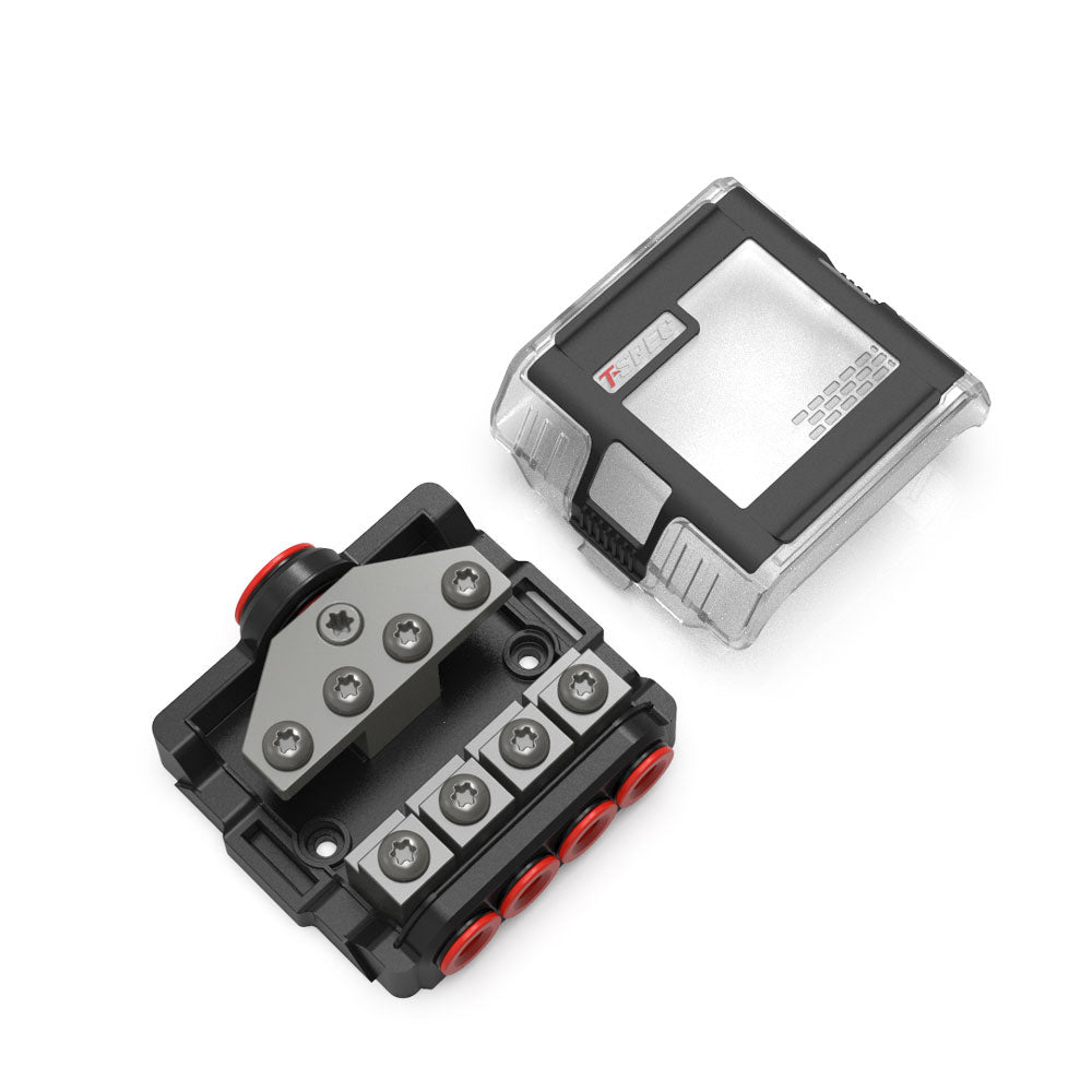 T-Spec VFDB4 MANL 4 Position Distribution Block w/Cover [VFDB4] - BuoyMart.com  Busbars, Connectors & Insulators T-Spec