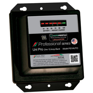 Dual Pro PS1 Auto 15A - 1-Bank Lithium/AGM Battery Charger [PS1AUTO] - BuoyMart.com  Battery Chargers Dual Pro