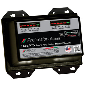 Dual Pro PS2 Auto 15A - 2-Bank Lithium/AGM Battery Charger [PS2AUTO] - BuoyMart.com  Battery Chargers Dual Pro