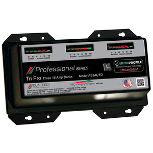 Dual Pro PS3 Auto 15A - 3-Bank Lithium/AGM Battery Charger [PS3AUTO] - BuoyMart.com  Battery Chargers Dual Pro