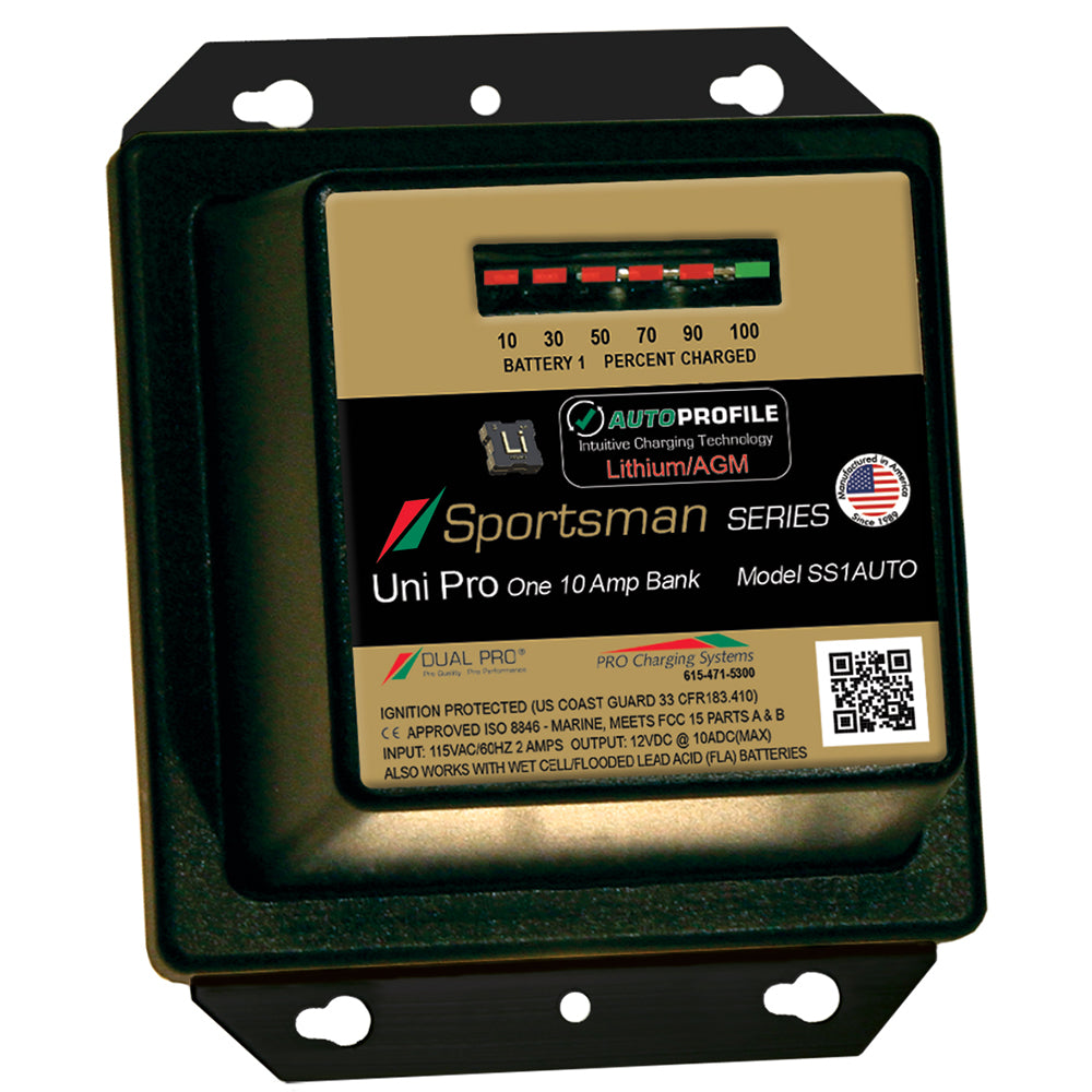 Dual Pro SS1 Auto 10A - 1-Bank Lithium/AGM Battery Charger [SS1AUTO] - BuoyMart.com  Battery Chargers Dual Pro