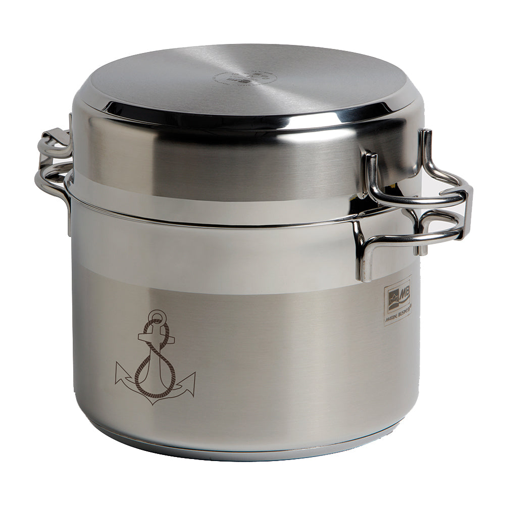 Marine Business Kitchen Cookware Pan Set Self-Containing - Stainless Steel - Set of 8 [20001] Marine Business