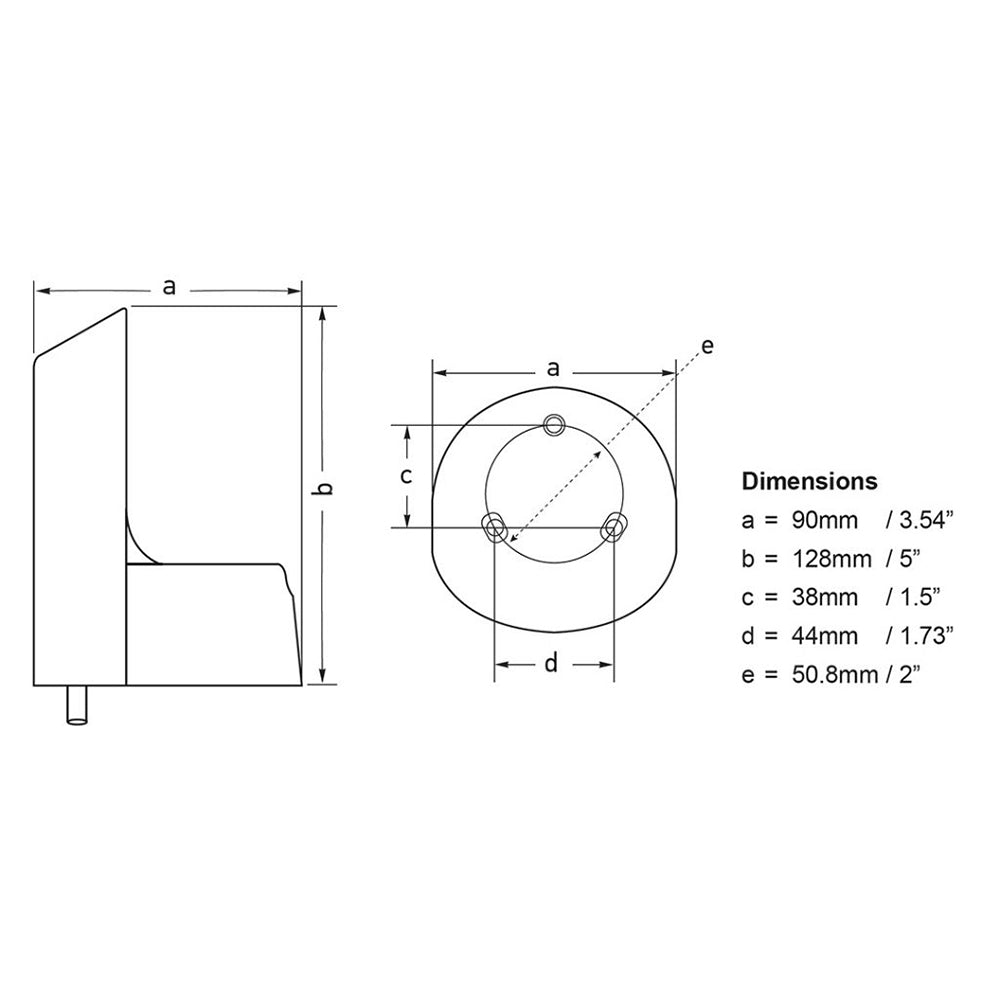Hella Marine NaviLED PRO Deck Mount Adapter - White [241287812] - BuoyMart.com  Accessories Hella Marine