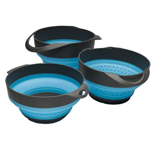 S.O.L. Survive Outdoors Longer Flat Pack Bowls  Strainer Set [0140-1006] SOL Survive Outdoors Longer