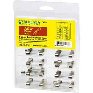 Blue Sea 5289 AGC Fuse Kit - 41-Piece [5289] - BuoyMart.com  Fuse Blocks & Fuses Blue Sea Systems