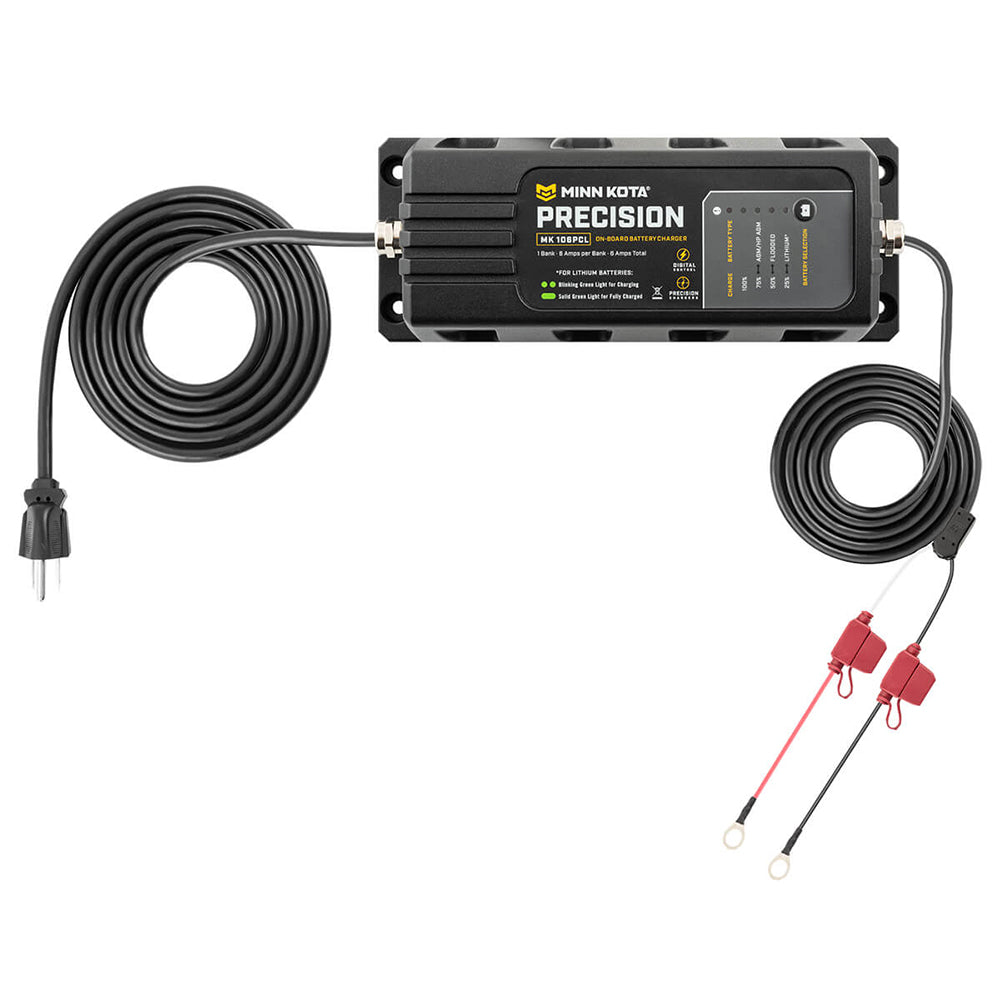 Minn Kota On-Board Precision Charger MK-106 PCL 1 Bank x 6 AMP LI Optimized Charger [1831061] - BuoyMart.com  Battery Chargers Minn Kota